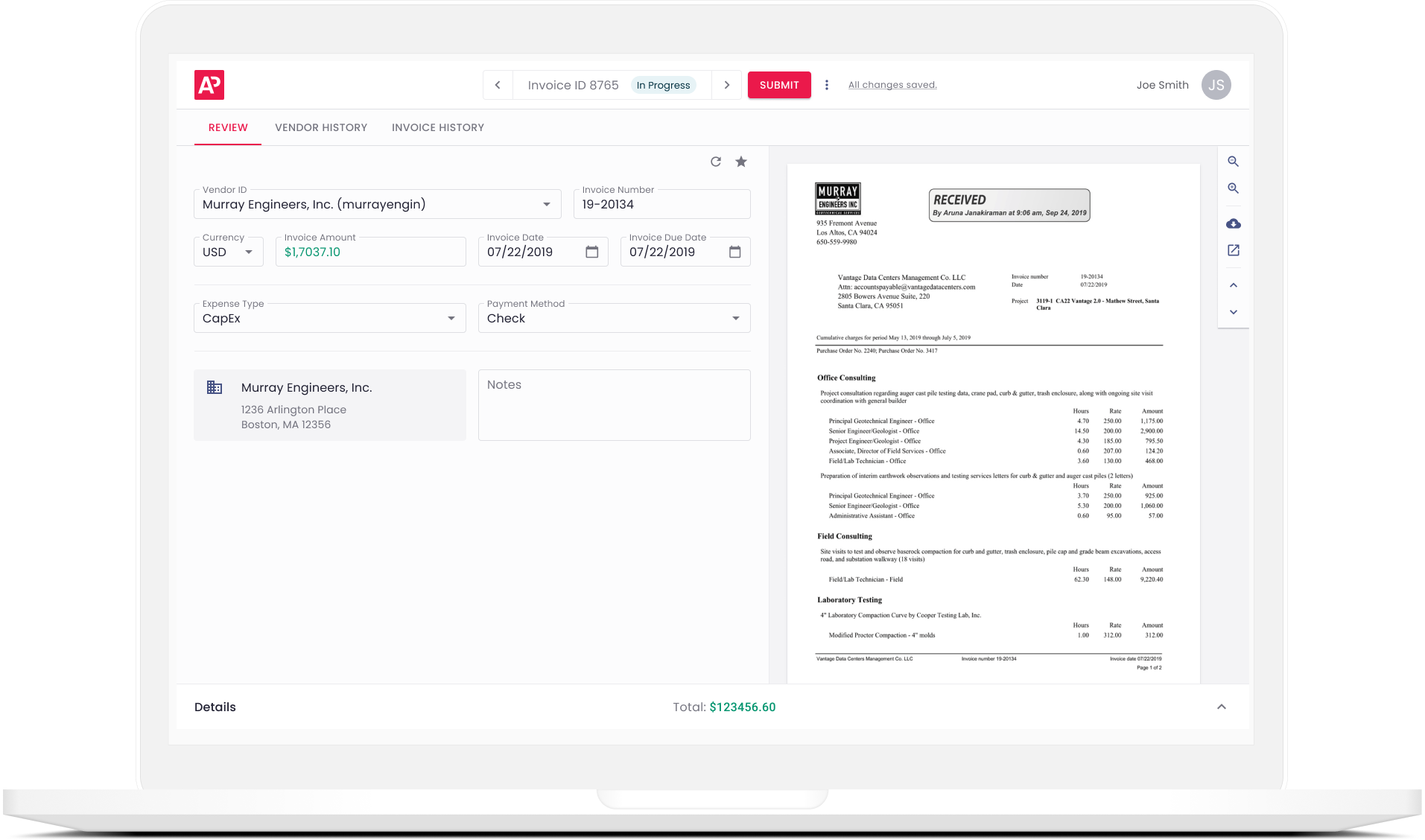 laptop-invoice-predictap