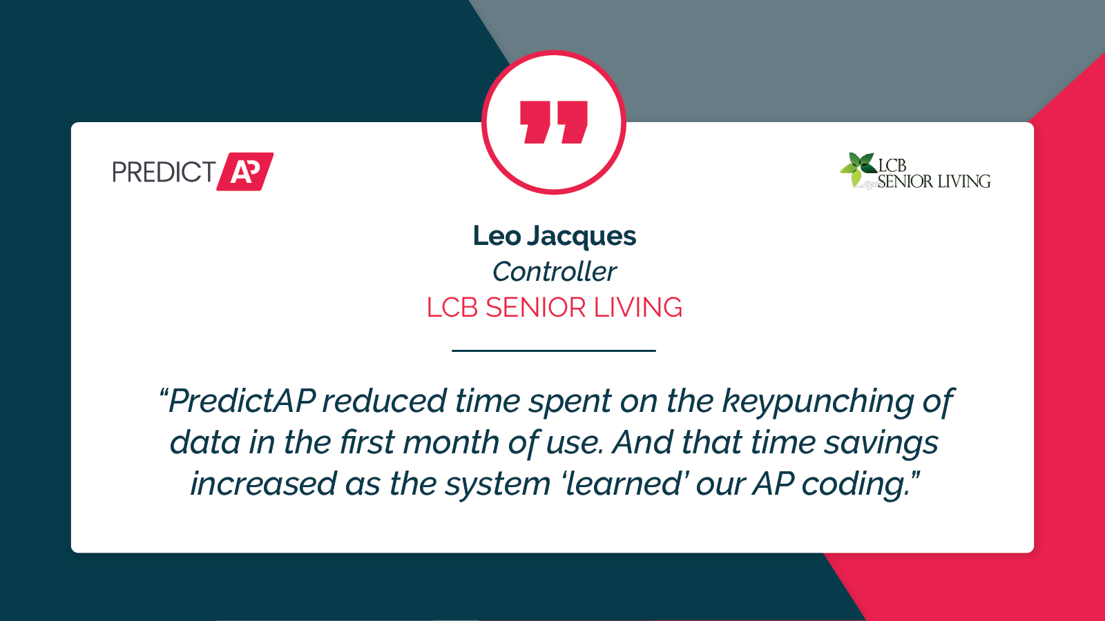 PredictAP case study - LCB Senior Living reduces invoice capture time by 50%